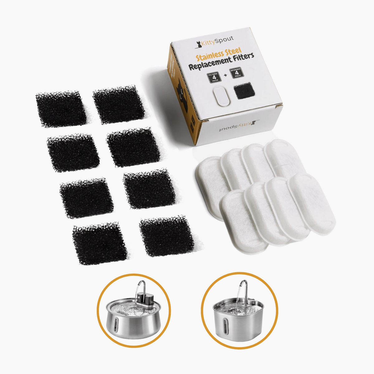 Wireless 2.0 & 2.2L Fountain Filters